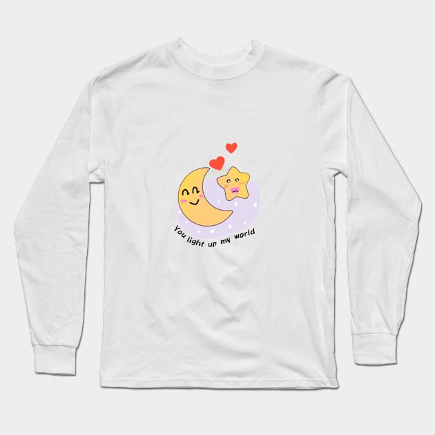 Cute couple Long Sleeve T-Shirt by Mycreation